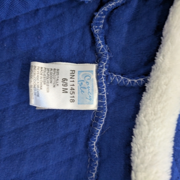 Vintage Newborn Embroidered Space Quilted Fall Suit - Picture 5 of 5